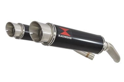 ST1300 Pan European (SC51) Exhaust Silencers 360mm GP Round Black Stainless