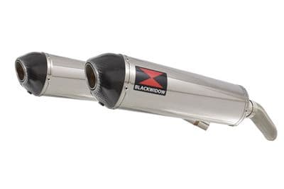 ST1300 Pan European (SC51) Exhaust Silencers 400mm Oval Stainless Carbon Tips