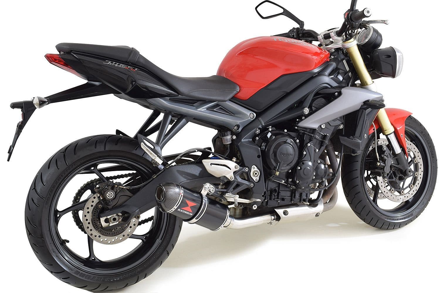 Street Triple 675 675R 2013-2016 Exhaust Silencer 300mm Oval