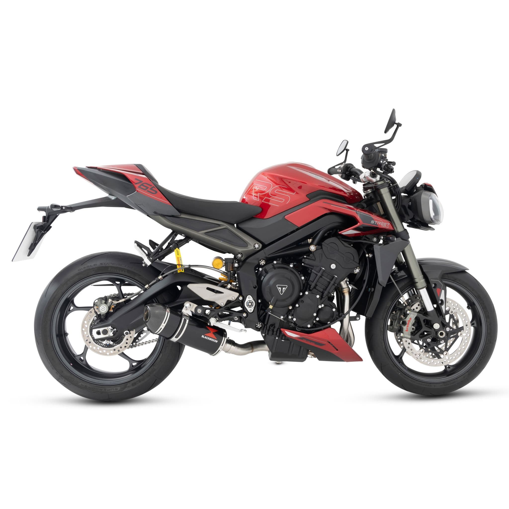 んんん Street Triple 765 S/R/RS 2023 - 2026 Exhaust System 300 mm Oval