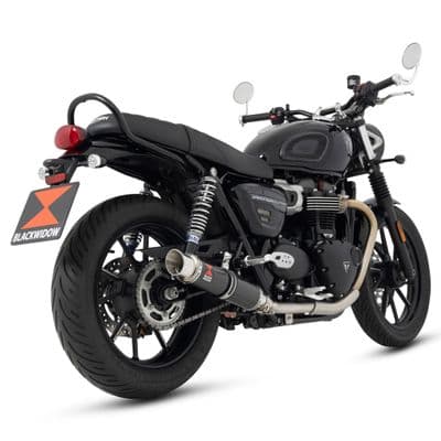 Street Twin 900 2021 - 2025 Exhaust Silencers 350 mm Round GP Carbon