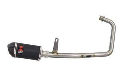 Superlight 125 2012-2024 Exhaust System 200mm Oval Black Stainless Carbon Tip Silencer