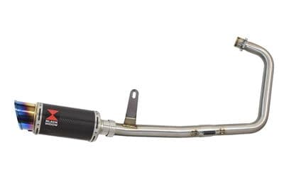 Superlight 125 2012-2024 Exhaust System 200mm Round Blue Tip Carbon Silencer