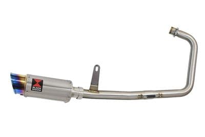 Superlight 125 2012-2024 Exhaust System 200mm Round Blue Tip Stainless Silencer