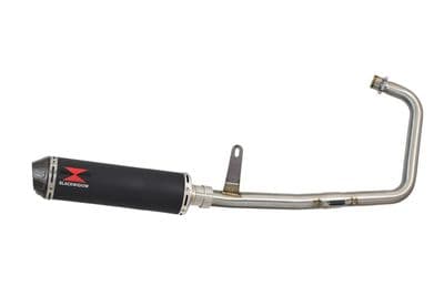 Superlight 125 2012-2024 Exhaust System 370mm Round Black Stainless Carbon Tip Silencer