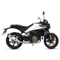 Svartpilen/Vitpilen 401 2024-2025 De-Cat Exhaust System 300mm Oval Steel  Carbon Tip Silencer