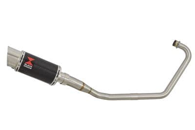 Sym XS 125-K Exhaust System 200mm Round Carbon Silencer