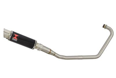 Sym XS 125-K Exhaust System 230mm GP Round Black Stainless Silencer