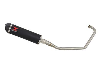 Sym XS 125-K Exhaust System 400mm Black Stainless Carbon Silencer