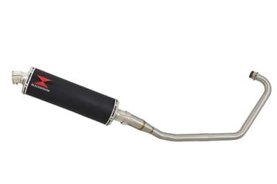 Sym XS 125-K Exhaust System 400mm Oval Black Stainless Silencer