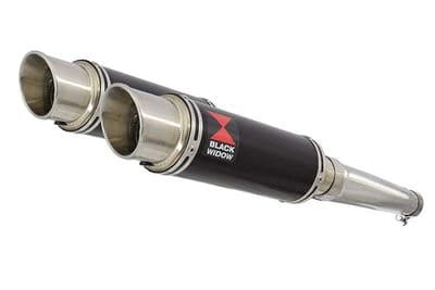 TDM 900 2-2 Exhaust Silencer Kit 230mm GP Round Black Stainless
