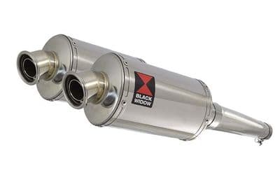 TDM 900 2-2 Exhaust Silencer Kit 230mm Oval Stainless