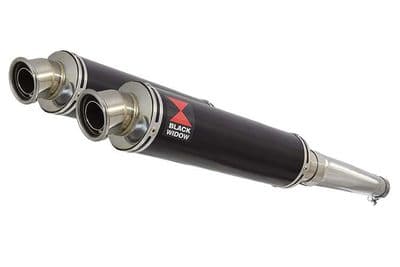 TDM 900 2-2 Exhaust Silencer Kit 350mm Round Black Stainless