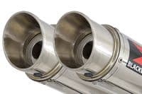 TDM 900 2-2 Exhaust Silencer Kit 360mm GP Round Stainless