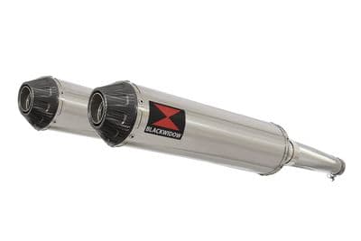 TDM 900 2-2 Exhaust Silencer Kit 370mm Round Stainless Carbon Tip