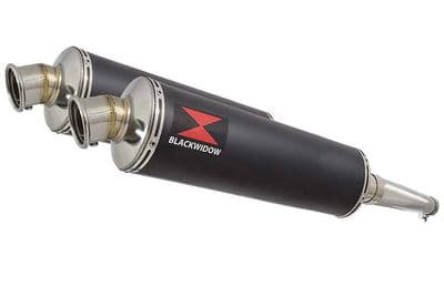 TDM 900 2-2 Exhaust Silencer Kit 400mm Round Black Stainless