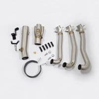 Tiger 660 Sport Exhaust System 200 mm Round Blue Tip Carbon Silencer