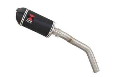 Tiger 800 ABS 2010-2020 Exhaust Silencer 200mm Oval Black Stainless Carbon Tip