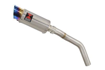 Tiger 800 ABS 2010-2020 Exhaust Silencer 200mm Round Blue Tip Stainless