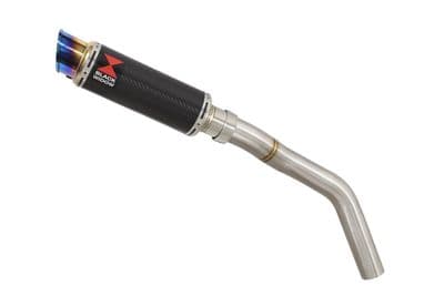 Tiger 800 ABS 2010-2020 Exhaust Silencer 230mm GP Round Blue Tip Carbon