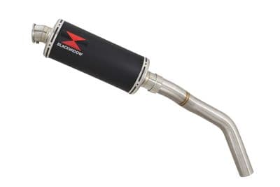 Tiger 800 ABS 2010-2020 Exhaust Silencer 300mm Oval Black Stainless