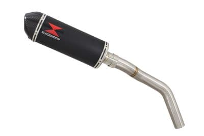 Tiger 800 ABS 2010-2020 Exhaust Silencer 300mm Oval Black Stainless Carbon Tip