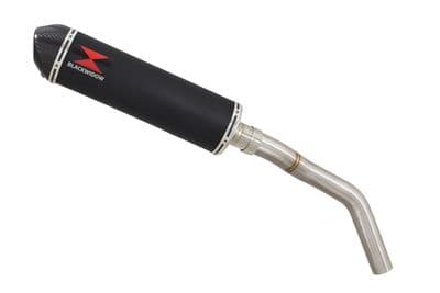 Tiger 800 ABS 2010-2020 Exhaust Silencer 400mm Oval Black Stainless Carbon Tip