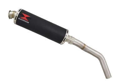 Tiger 800 ABS 2010-2020 Exhaust Silencer 400mm Round Black Stainless