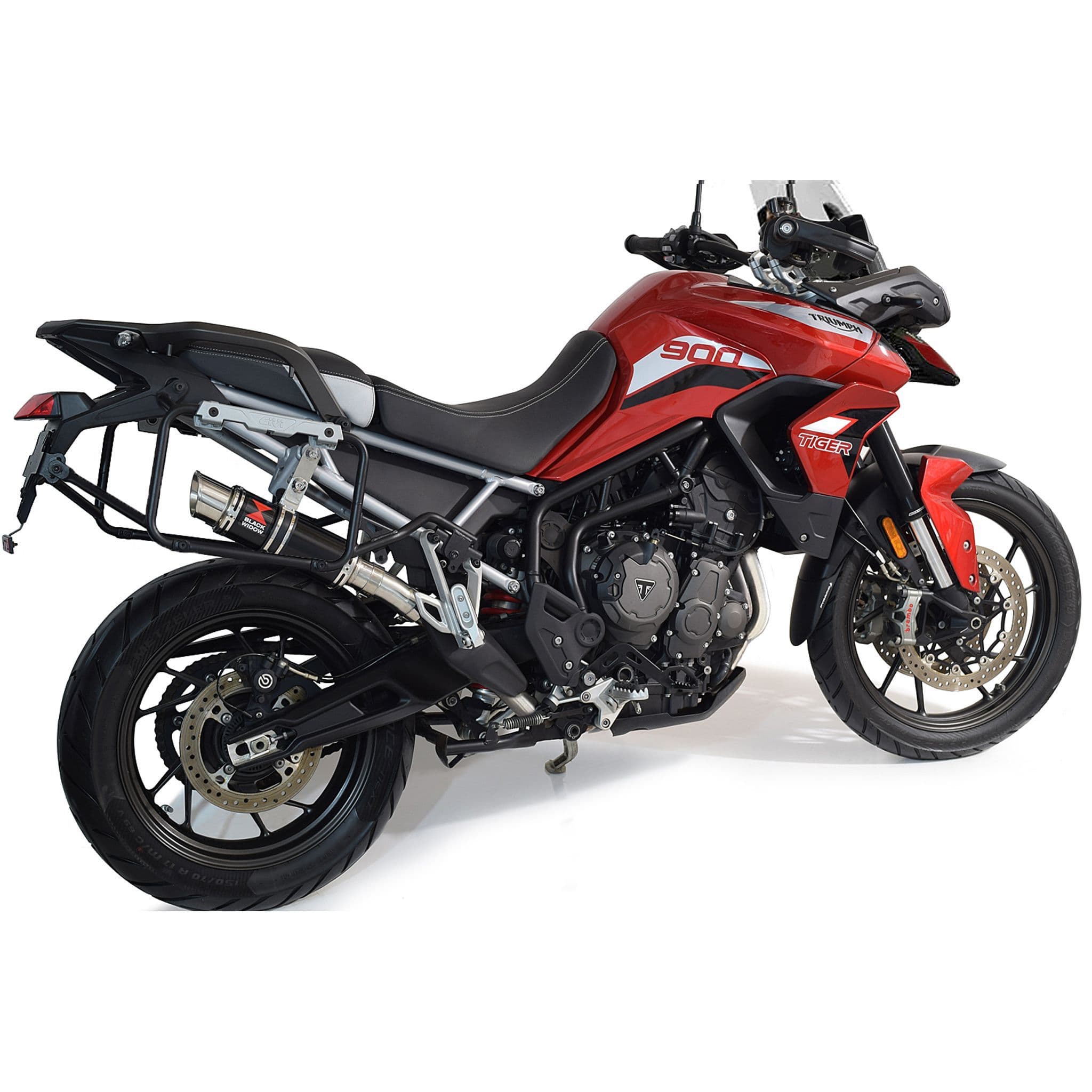 Tiger 900 2020 - 2023 De Cat Exhaust System 230mm GP Round Black