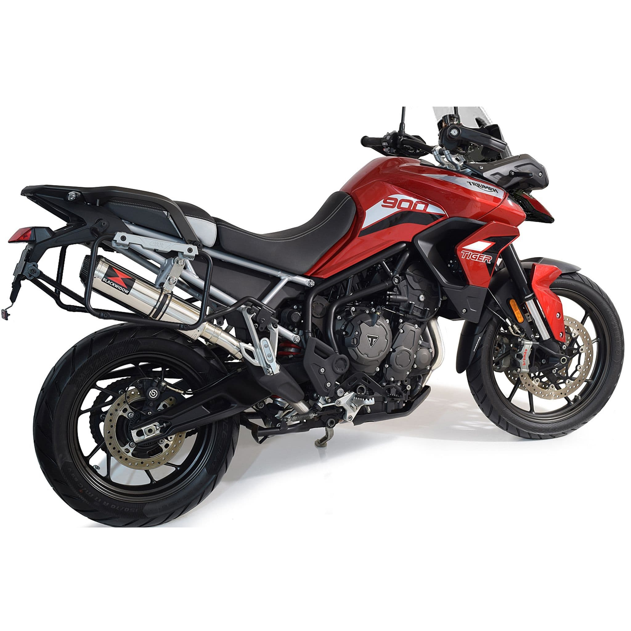 Tiger 900 2020 - 2023 De Cat Exhaust System 370mm Round Stainless