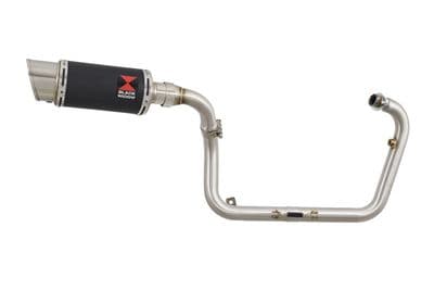 TNT & Tornado 125 & 135 2017 - 2025 Performance Exhaust System 200mm Round Black Stainless Silencer