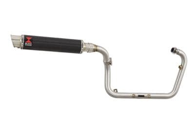 TNT & Tornado 125 & 135 Performance Exhaust System 350mm GP Round Carbon Silencer