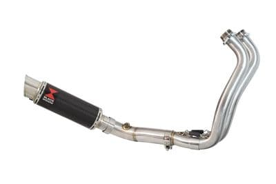 Tracer 700 2014 - 2019 De-Cat Exhaust System 230mm GP Round Carbon Silencer