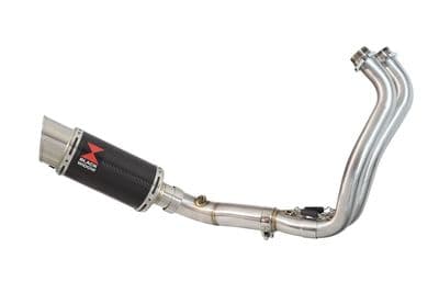 Tracer 700 2014 - 2020 De - Cat Exhaust System 200 mm Round Carbon Silencer