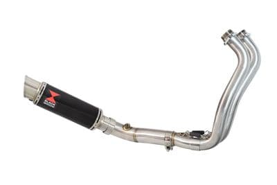 Tracer 700 2014 - 2020 De - Cat Exhaust System 230 mm GP Round Black Stainless Silencer