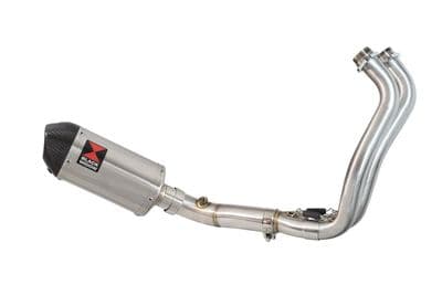 Tracer 700 2020 - 2024 De - Cat Exhaust  System 200mm Oval Stainless Carbon Tip Silencer