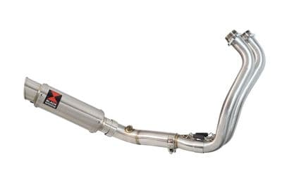 Tracer 700 2020 - 2024 De - Cat Exhaust  System 230mm GP Round Stainless Silencer