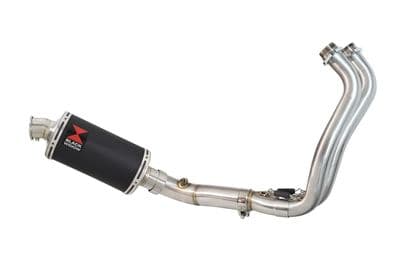 Tracer 700 2020 - 2024 De - Cat Exhaust  System 230mm Oval Black Stainless Silencer