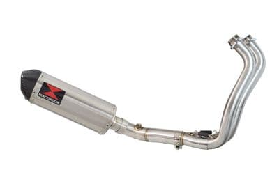 Tracer 700 2020 - 2024 De - Cat Exhaust  System 300mm Oval Stainless Carbon Tip Silencer