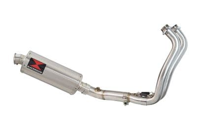Tracer 700 2020 - 2024 De - Cat Exhaust  System 300mm Oval Stainless Silencer