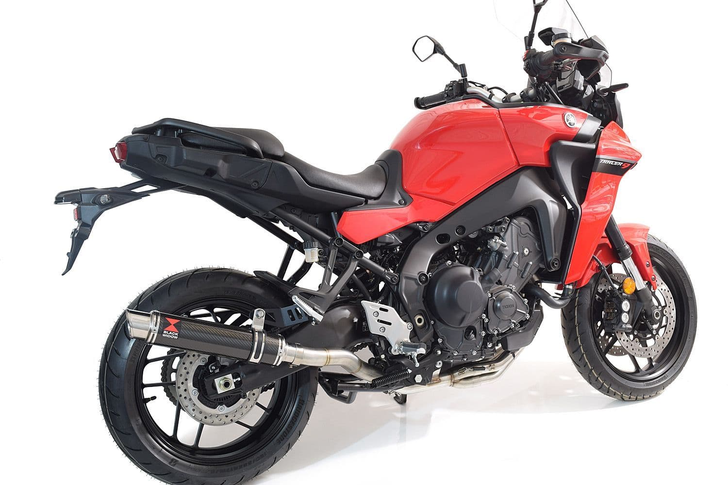 Tracer 9 GT 2024 High Level Exhaust System 350mm Round GP Carbon