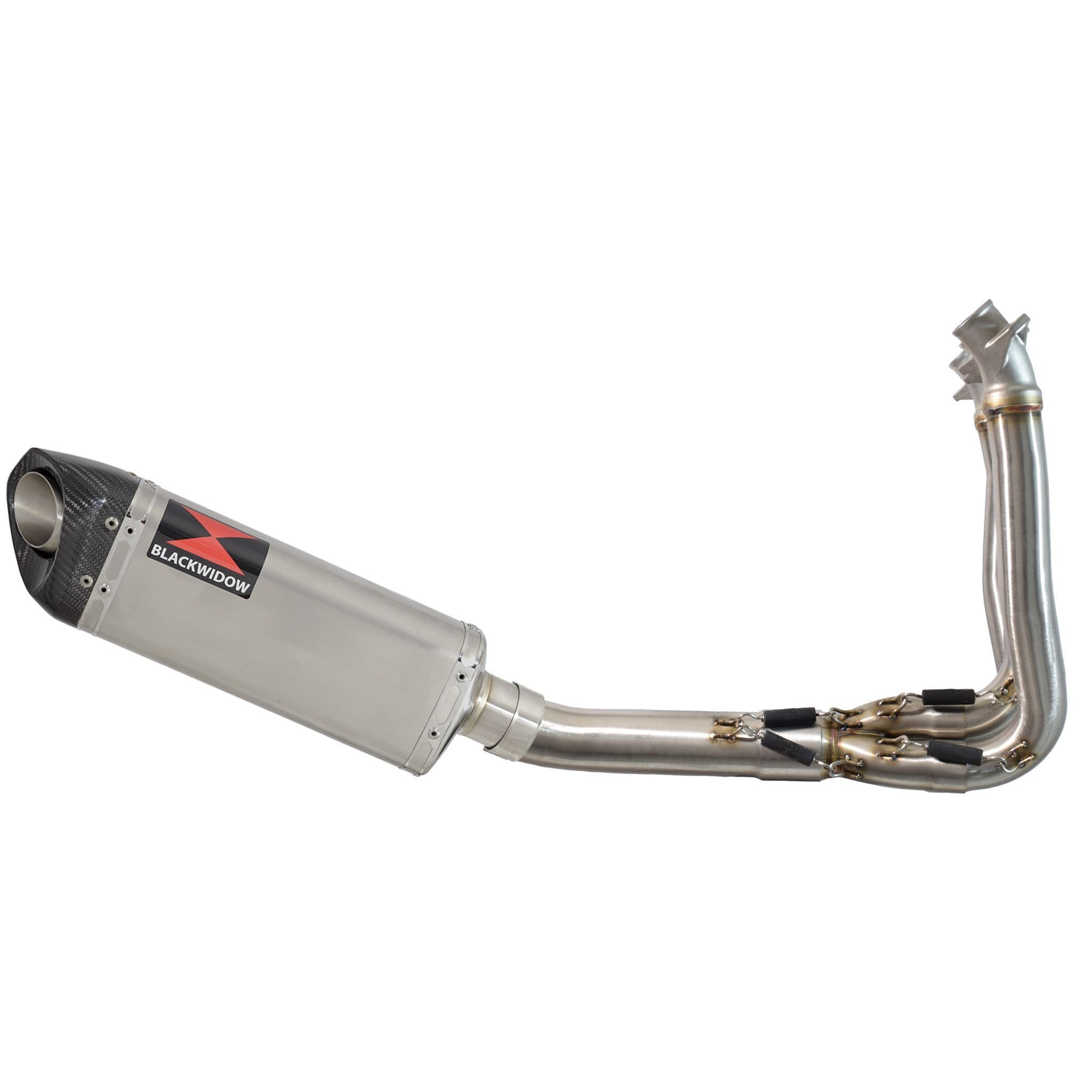 Trident 660 2020 - 2026 Exhaust System 300 mm Tri - Oval Stainless