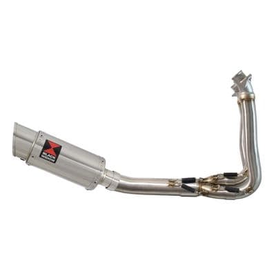Trident 660 Exhaust System 200 mm Round Stainless Silencer