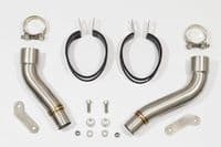 Triumph Street Triple R 675 2009-2012 Twin Exhaust Silencers 300mm Oval Stainless