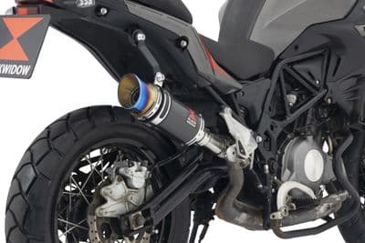 TRK 502 X 2017 - 2024 Exhaust Silencer 200 mm Round GP Carbon Blue Tip