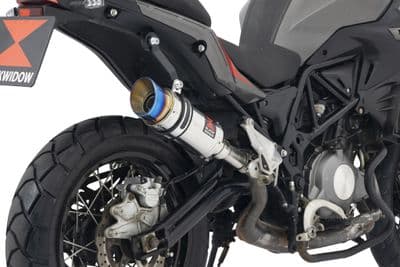 TRK 502 X 2017 - 2024 Exhaust Silencer 200 mm Round GP Stainless Steel Blue Tip