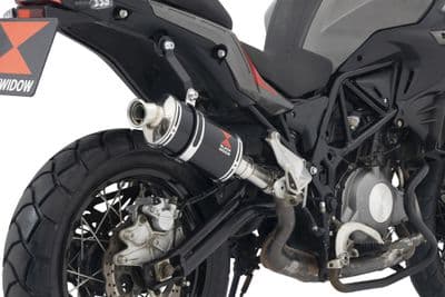 TRK 502 X 2017 - 2024 Exhaust Silencer 230 mm Oval Black Stainless Steel