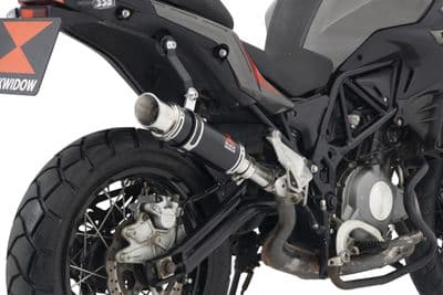 TRK 502 X 2017 - 2024 Exhaust Silencer 230 mm Round GP Black Stainless Steel