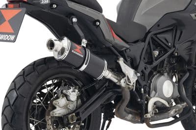 TRK 502 X 2017 - 2024 Exhaust Silencer 300 mm Oval Black Stainless Steel