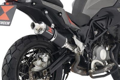 TRK 502 X 2017 - 2024 Exhaust Silencer 300 mm Round Black Stainless Steel